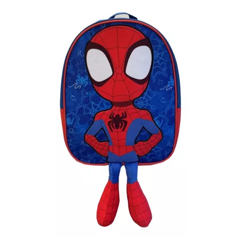 OEM - Mochila escolar Infantil con Patitas Spider Man