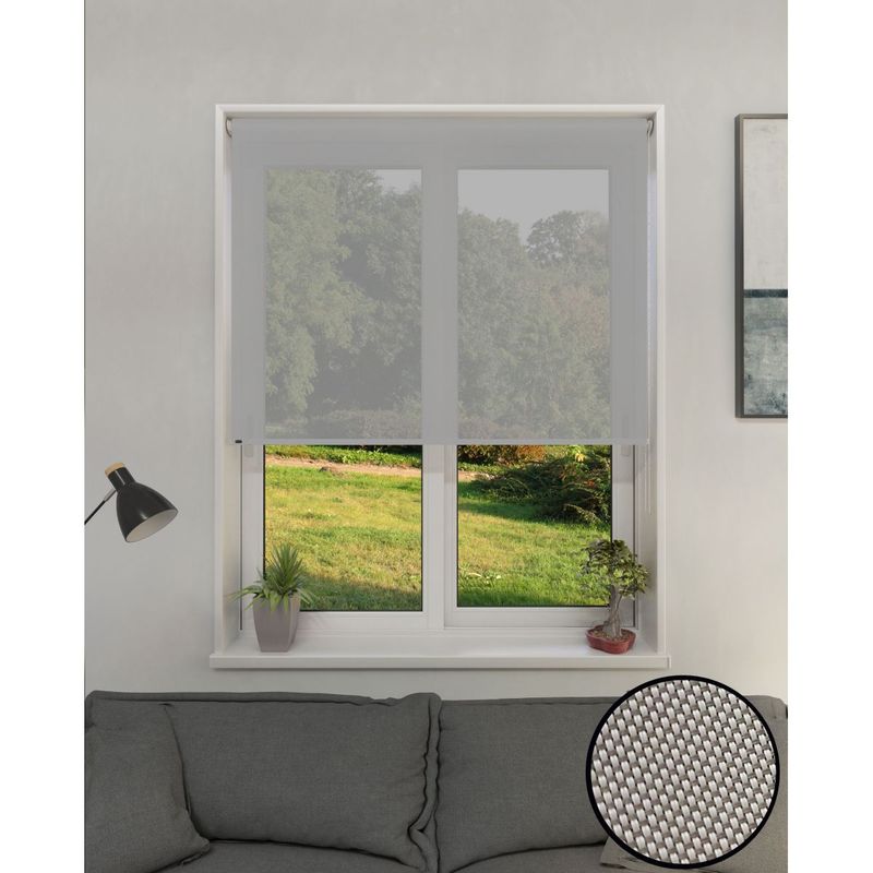 SUNDAY - Cortina Roller Sunscreen Uv Traslúcida Ecofrest 80x240 GRIS