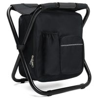 Silla Plegable Taburete Portàtil Con Bolsa Multiusos Mochila