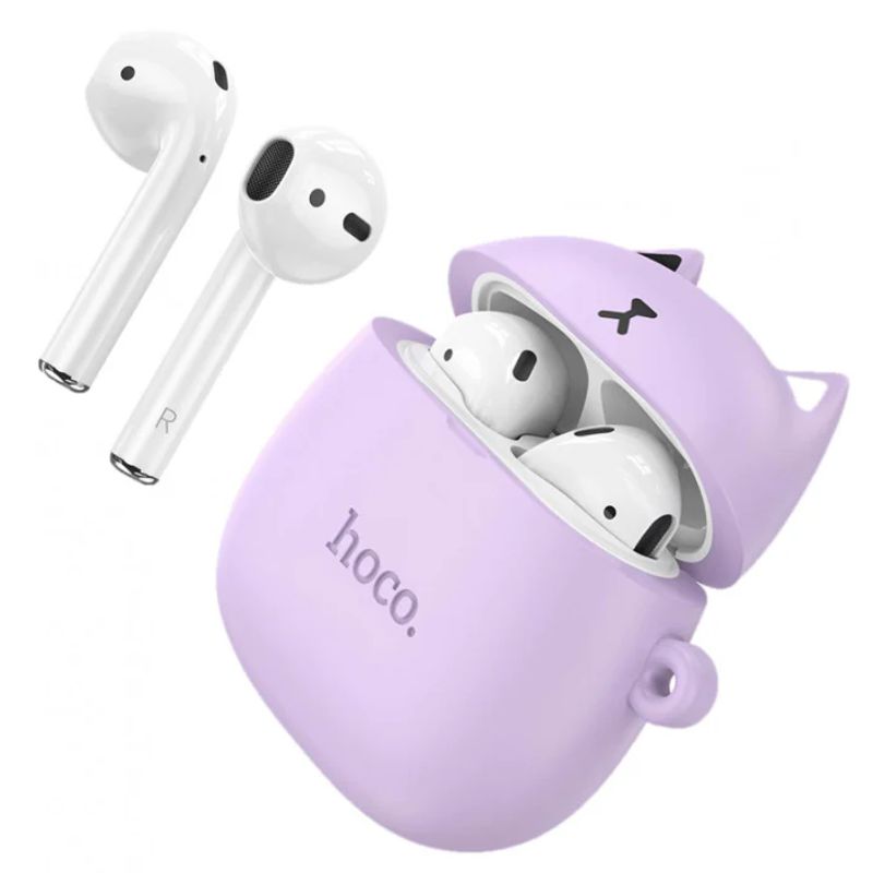 HOCO - Audífonos Hoco EW45 Inalámbricos Funda de Gato Morado