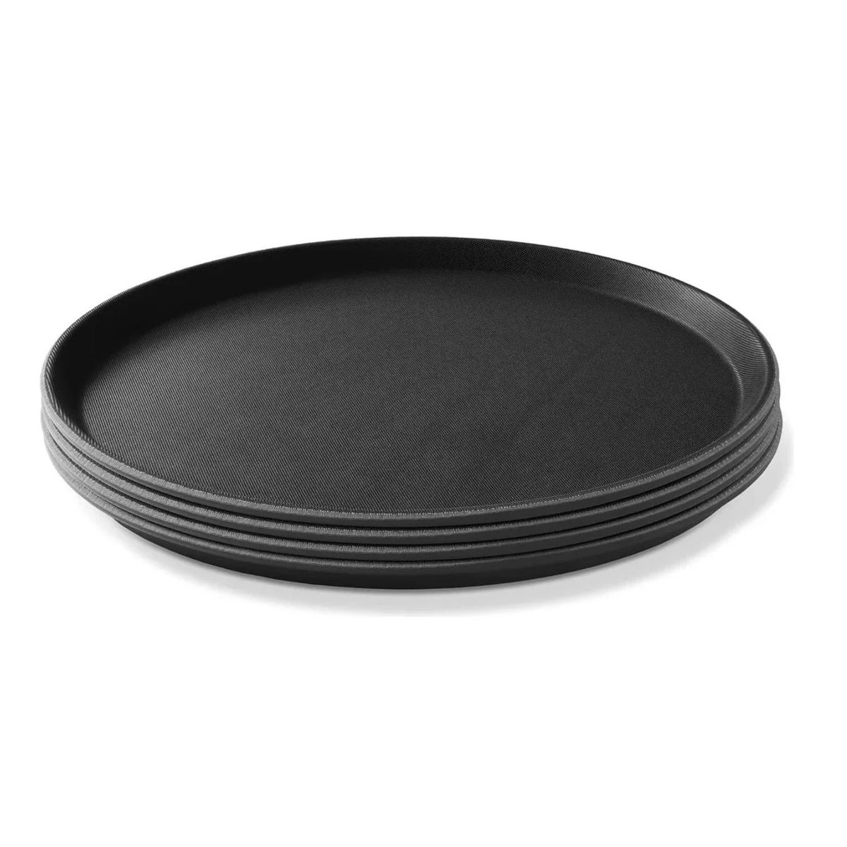 OEM - Pack 5 Bandeja Antideslizante Restaurant Redonda 40cm