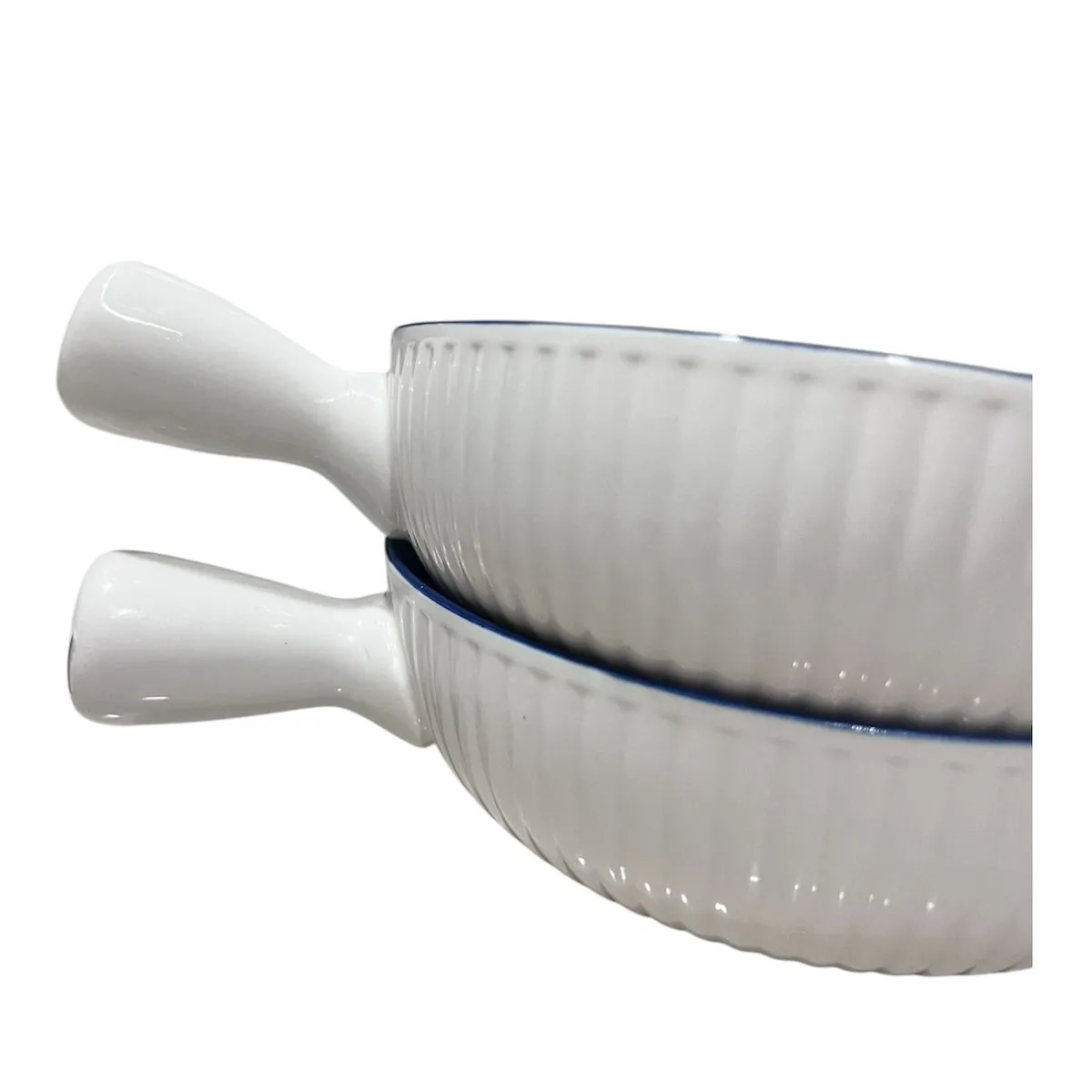 GENERICO - Pack 2 Plato Bowl Sopero Con Asa Paila Diseños 16x5cm