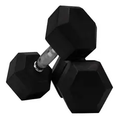 GENERICO - Mancuernas Hexagonales De Caucho 10 Kg (20kg el par)