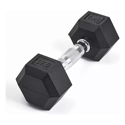 Imagen 2 del producto Mancuerna Hexagonal De Caucho 5 Kg (total 10kg El Par)