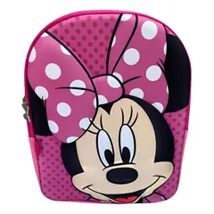 OEM - Mochila Escolar Infantil 3D Face Minnie Mouse
