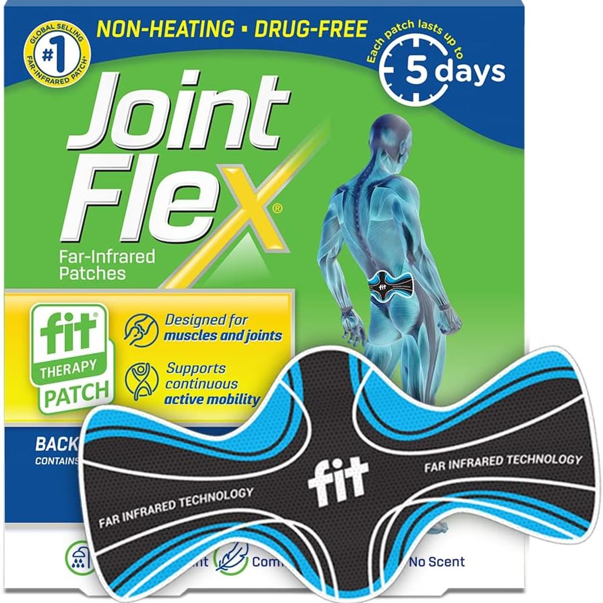 GENERICO - Joint Flex Parches Alivio Dolor De Espalda Baja Caderas 3 Un