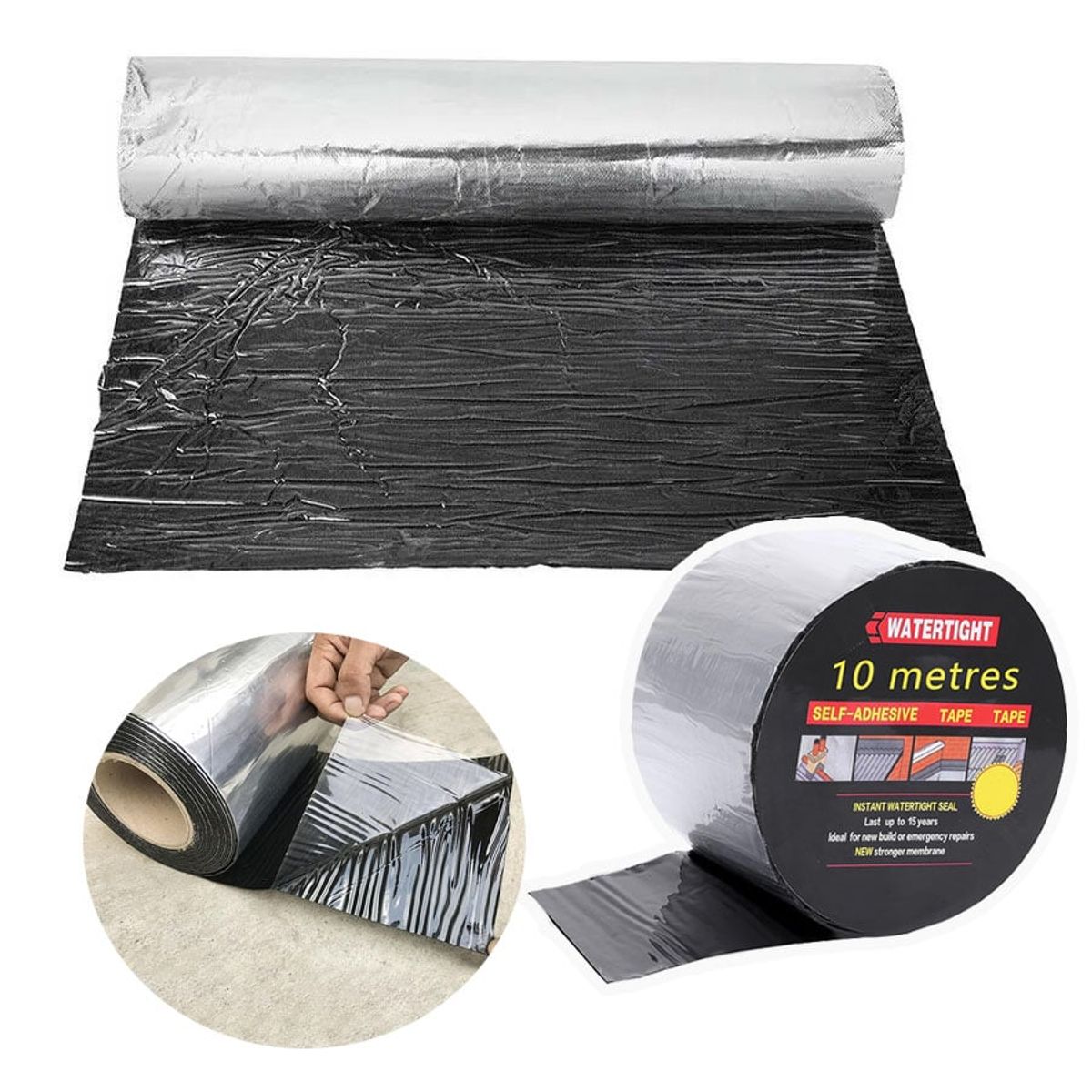 KUANGYE - Membrana Cinta De Asfalto 10m Sellador Techo Impermeable