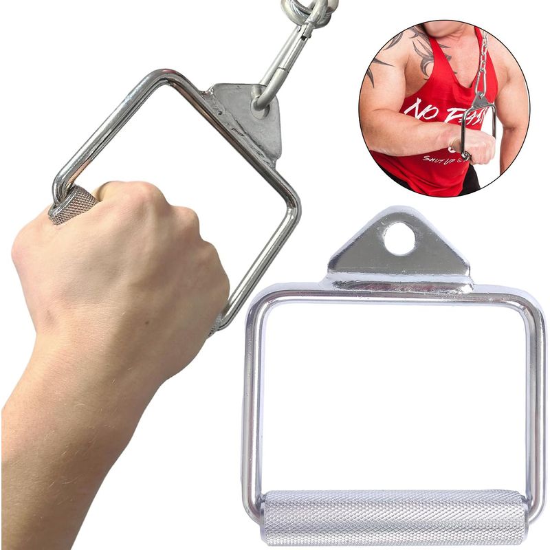 KUANGYE - 1 Par Agarre De Polea Manilla Fitness Tipo D
