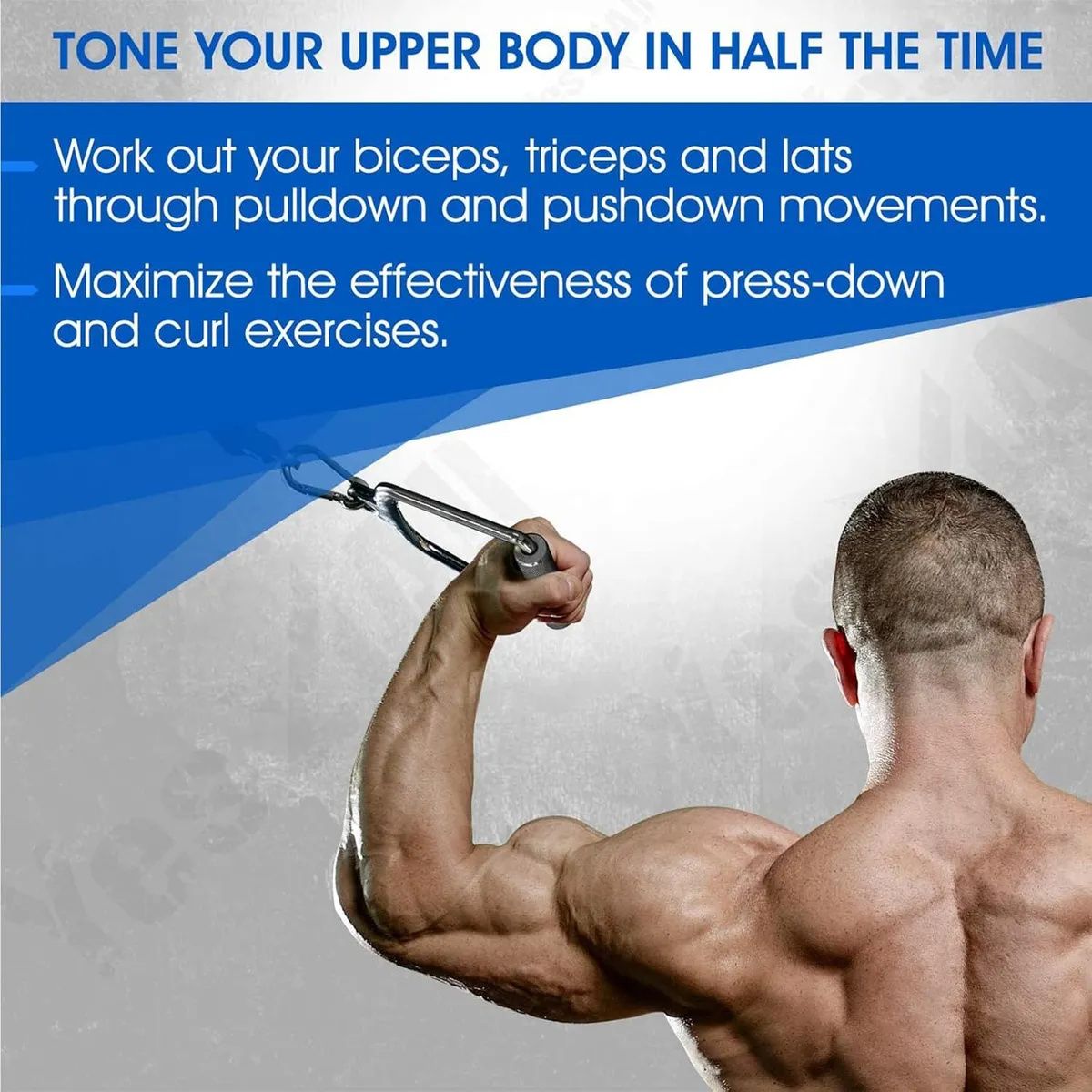 KUANGYE - Manilla Simple Ejercicios Fitness par 2polea Gym Agarre