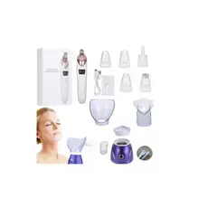 GENERICO - Pack Vaporizador Sauna Facial Removedor Puntos Negros Cara