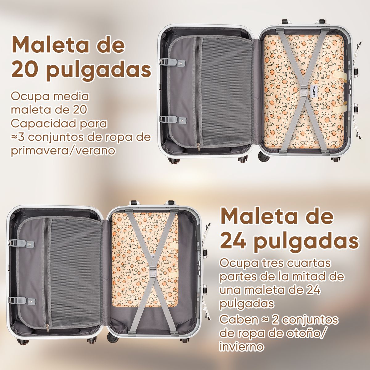 KOKILA - Set 7 Organizadores Maleta Viaje: Bolsas Ropa Zapatos