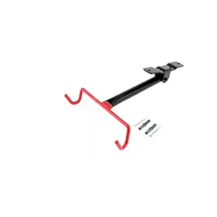 GENERICO - Ganchos para colgar bicicleta rojo negro