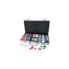 GENERICO - Set De Poker 300 Fichas Profesional Poker Maletin Set Poker