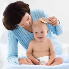 GENERICO - Set de peine y cepillo suave para bebe café 00121CA