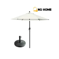 GENERICO - Quitasol Blanco 3m con quiebre incluye base Ng Home