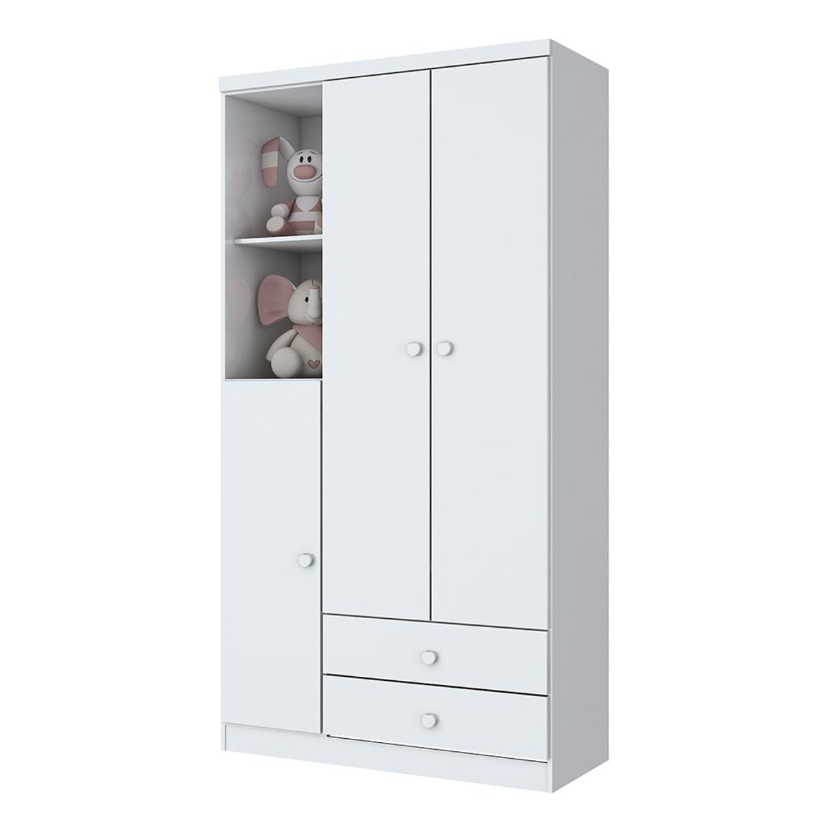 HOME MOBILI - Closet Destello Blanco 3P 2C