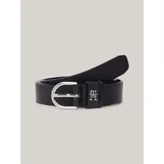 TOMMY HILFIGER - Cinturón Essential Effortless De Cuero Negro