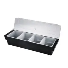 SUNNEX - Dispensador para condimentos y fruta de 4 compartimentos