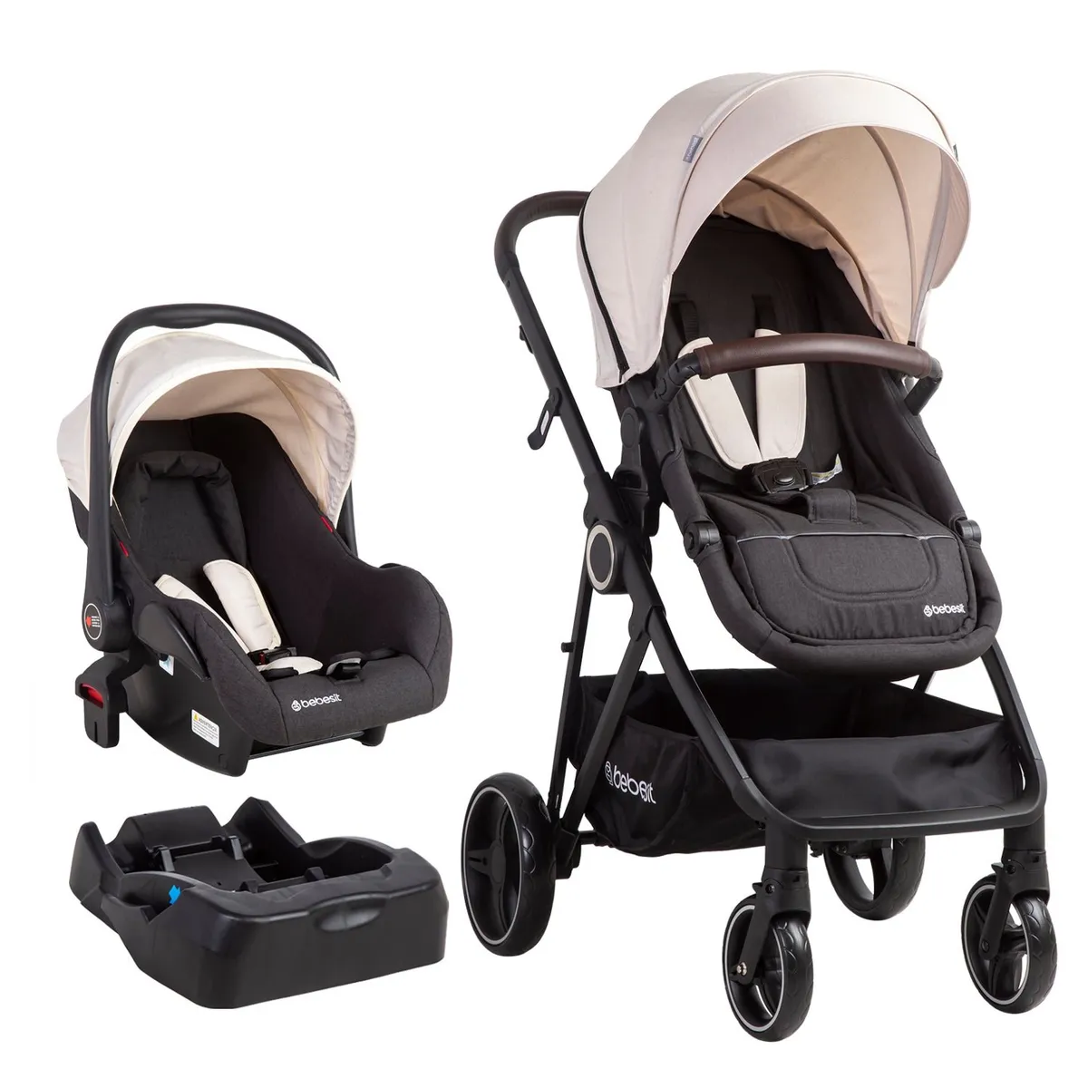 BEBESIT - Coche Travel System Cosmos Beige