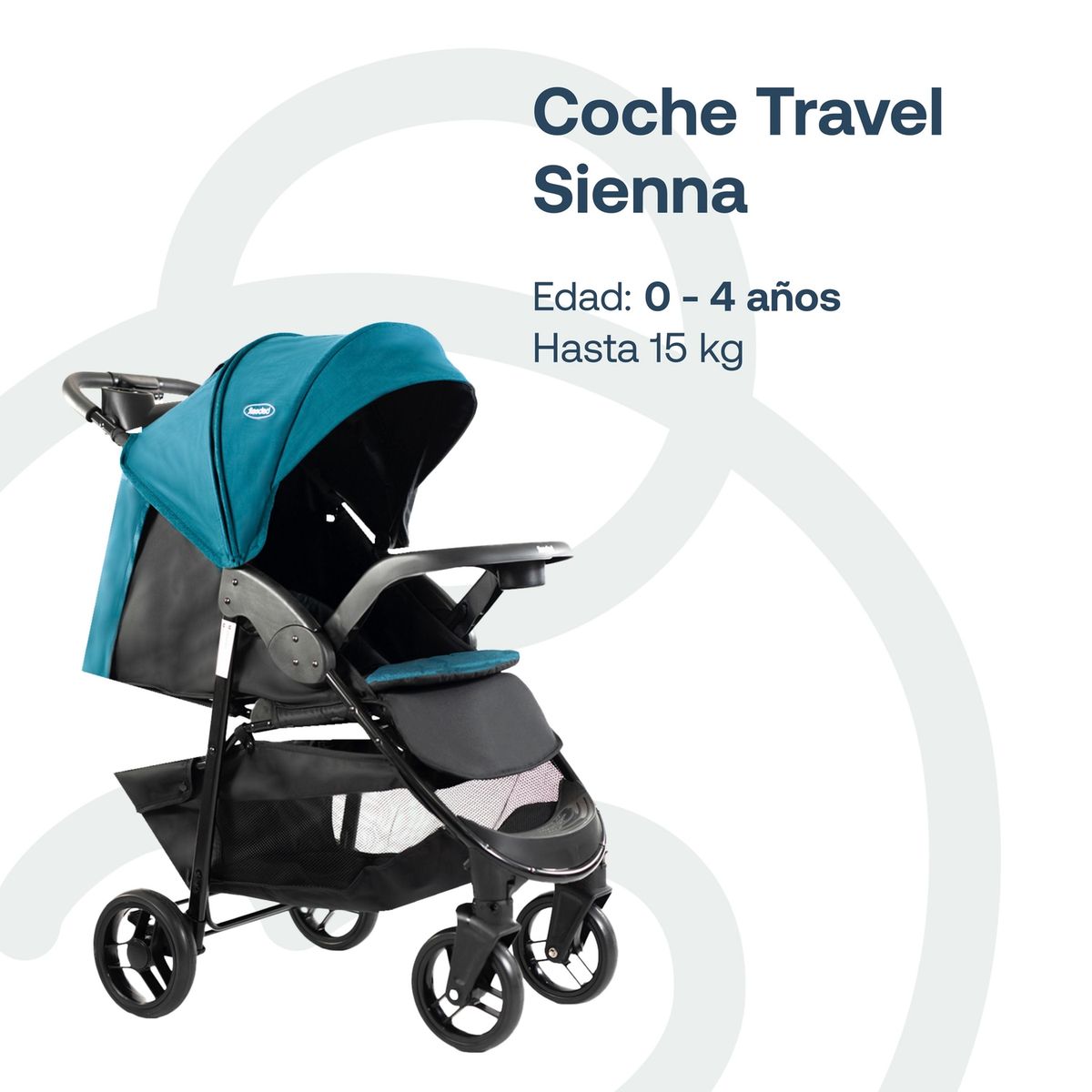 BEBESIT - Coche Travel Sienna Azul