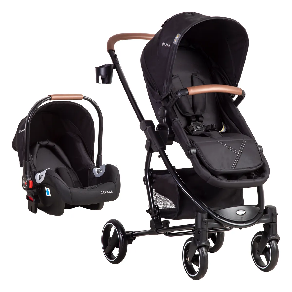 BEBESIT - Coche Travel System Alfa Nuevo Negro Bebesit