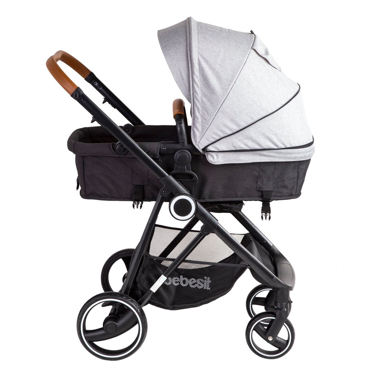 BEBESIT - Coche Cuna Travel System Cosmos Gris