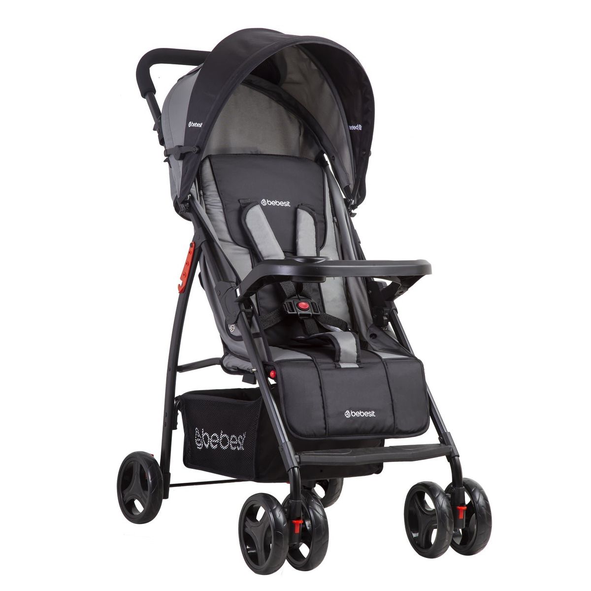 BEBESIT - Coche Travel System Summer Gris