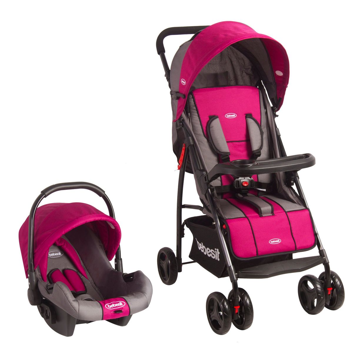 BEBESIT - Coche Travel System Summer Rosado