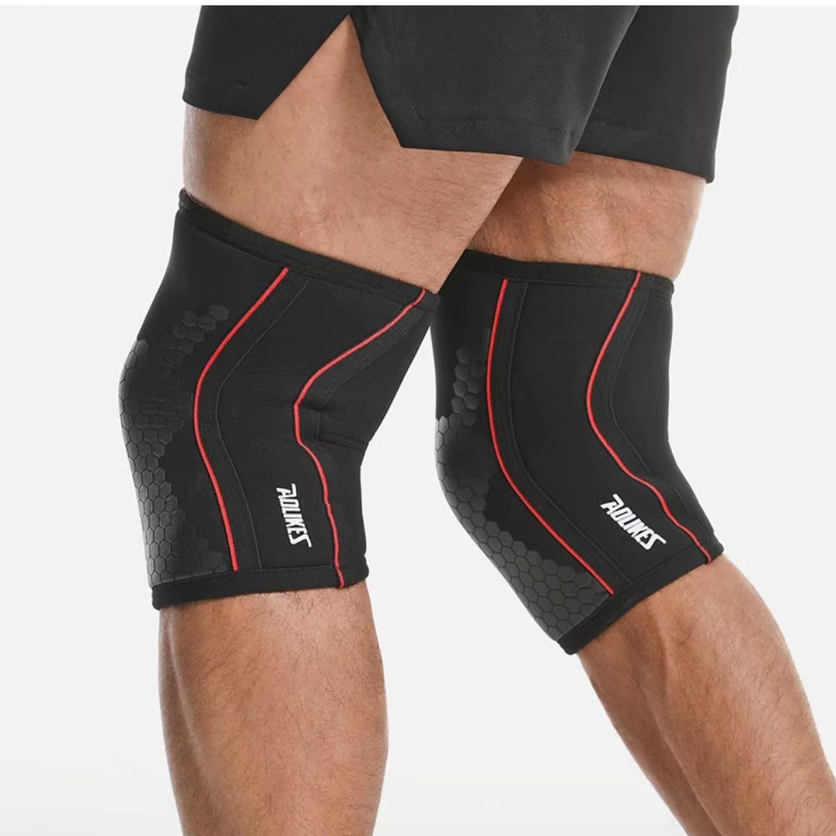 AOLIKES - Rodilleras Deportivas Compresion Neopreno 7mm Crossfit