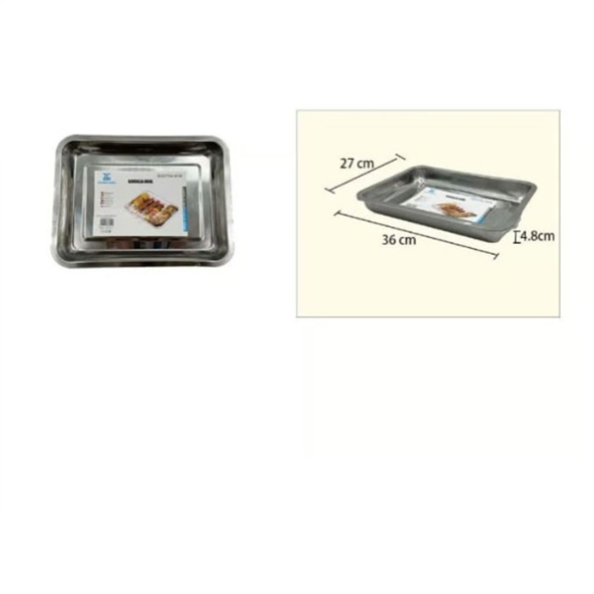 GENERICO - Bandeja Horno Acero Inoxidable 36X27X48Cm