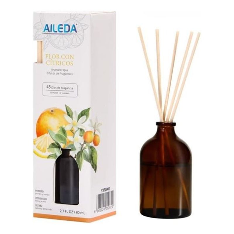 AILEDA - Difusor Ambiental Perfume De Varillas 80 Ml