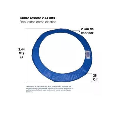 Imagen 2 del producto Cubre Resortes Cama Elástica 2,44 M- 8ft