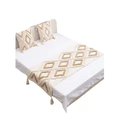 GENERICO - SET DE PIECERA MAS 2 FUNDAS BOHO ELEGANTES