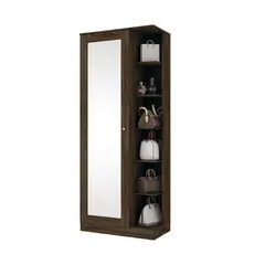 HOME MOBILI - Zapatero Chloe 1 Puerta Espejo Moca