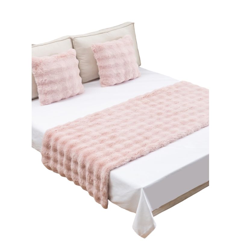 GENERICO - PIECERA DE CAMA ELEGANTE EXTRA SUAVE SIN FUNDAS