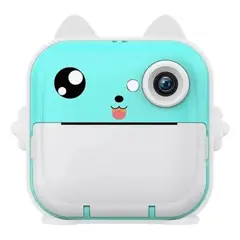 OEM - CAMARA FOTOGRAFICA PARA NIÑOS CON IMPRESION INSTANTANEA AZUL