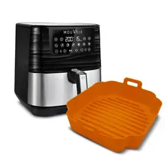 MOUVAIR - Freidora De Aire Gourmet 5,5 L + Molde De Silicona