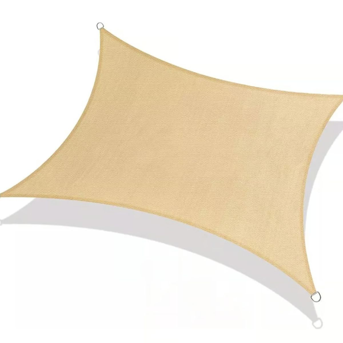 GENERICO - Toldo Vela Sombra Rectangular 35x5 Beige