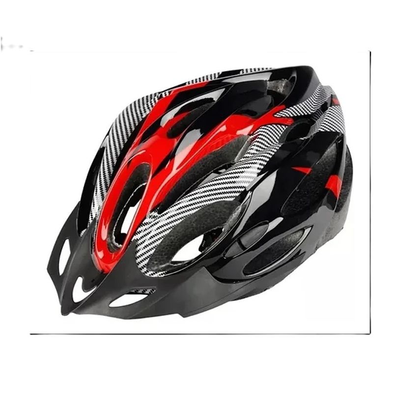 GENERICO - CASCO DE BICICLETA CON LUZ LED REGULABLE