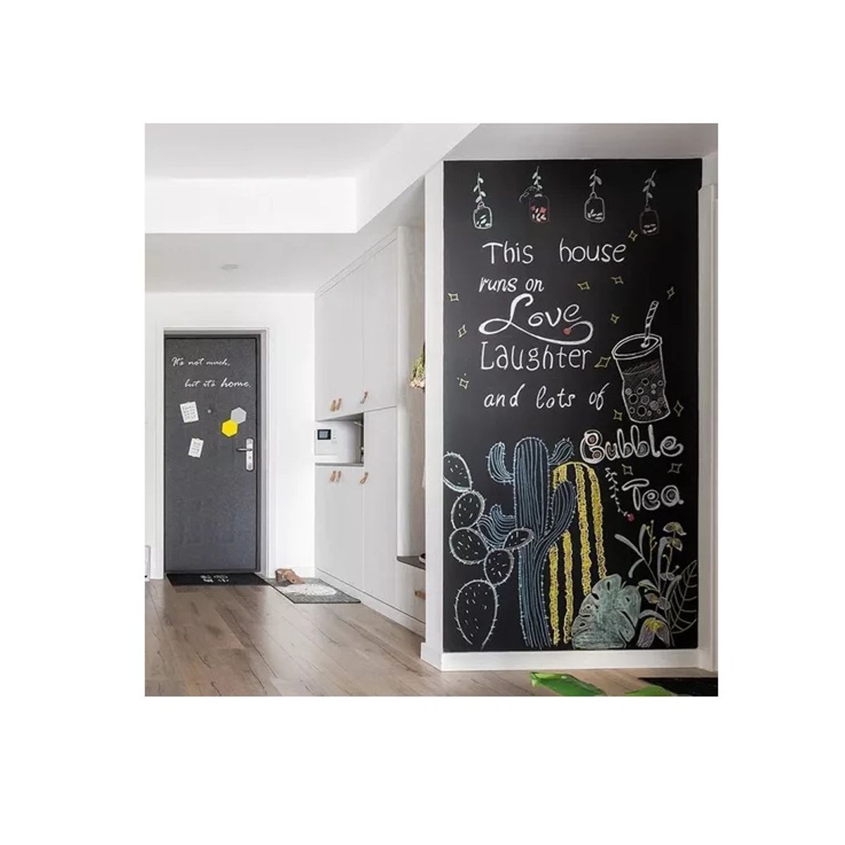 GENERICO - PIZARRA CON ADHESIVO NEGRA PARA TISA