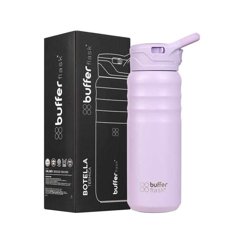 BUFFER FLASK - Termo Botella Termica Buffer 700ml Botella Agua Acero Inox - Lila