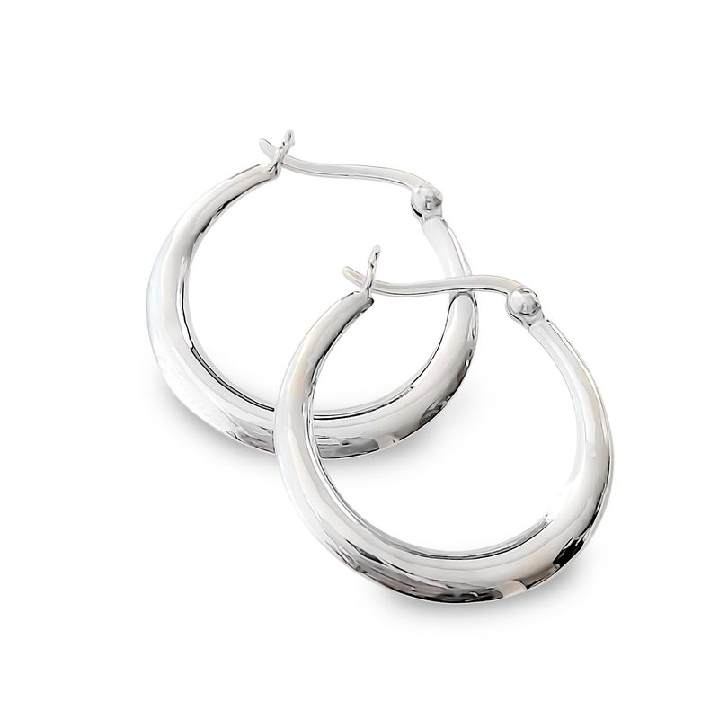 ANDREA COGGIOLA JOYAS - Aros Argolla Mirta 25mm Plata Fina 925
