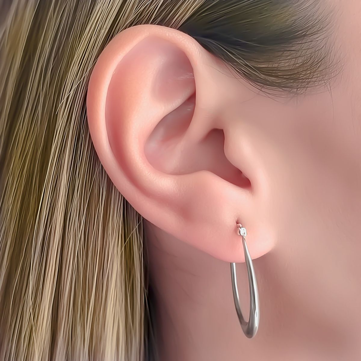 COGGIOLA - Aros Argolla Mirta 25mm Plata Fina 925