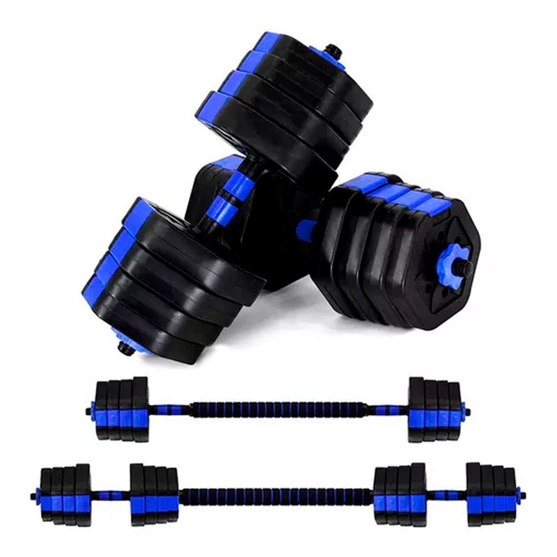 OFERTABKN - Mancuernas Ajustables Set Pesas De 30 Kg Total 2en1 +barra