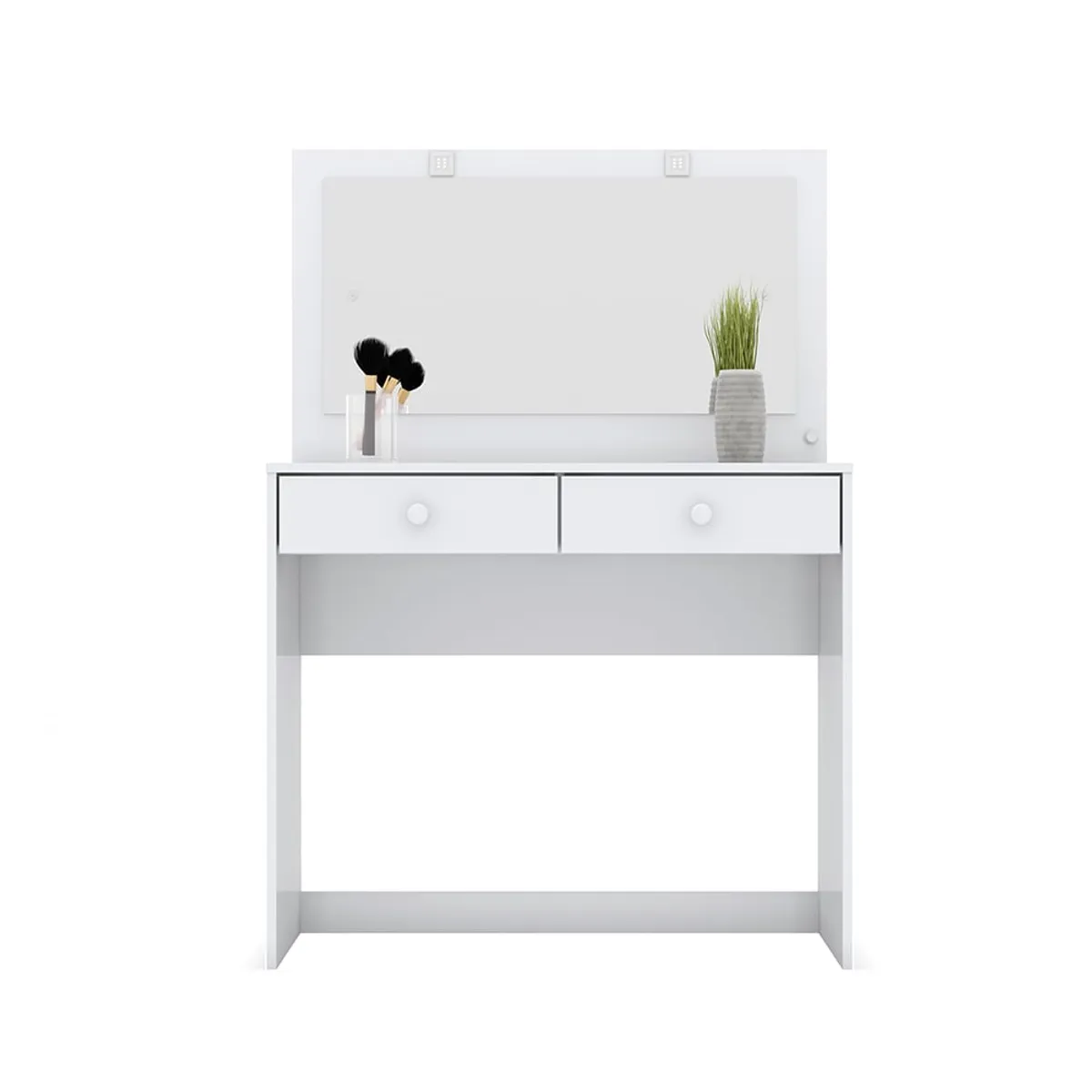 HOME MOBILI - Tocador Dalia 2C Blanco+Espejo