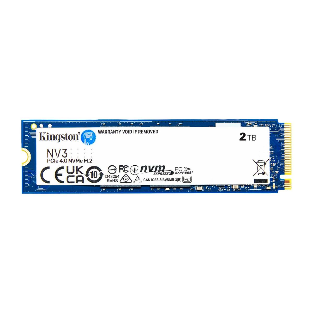KINGSTON - Disco Solido SSD Interno Kingston NV3 2TB M.2 PCIe 4.0 NVMe