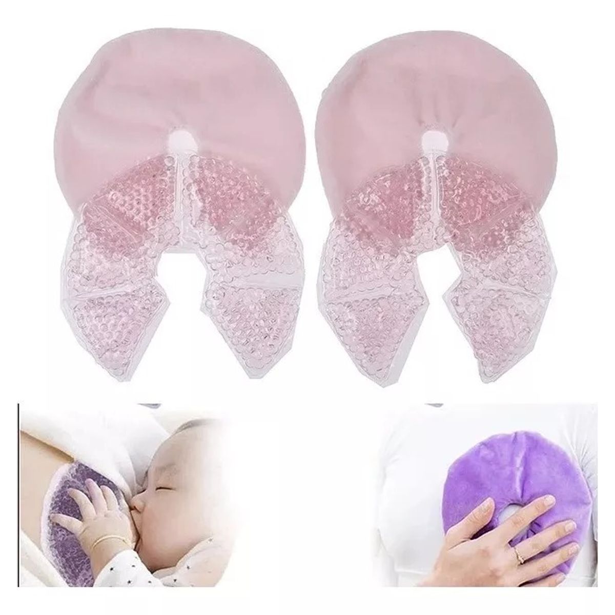 GENERICO - Almohadillas En Gel Para Lactancia Materna, 2 Unid + 2 Funda