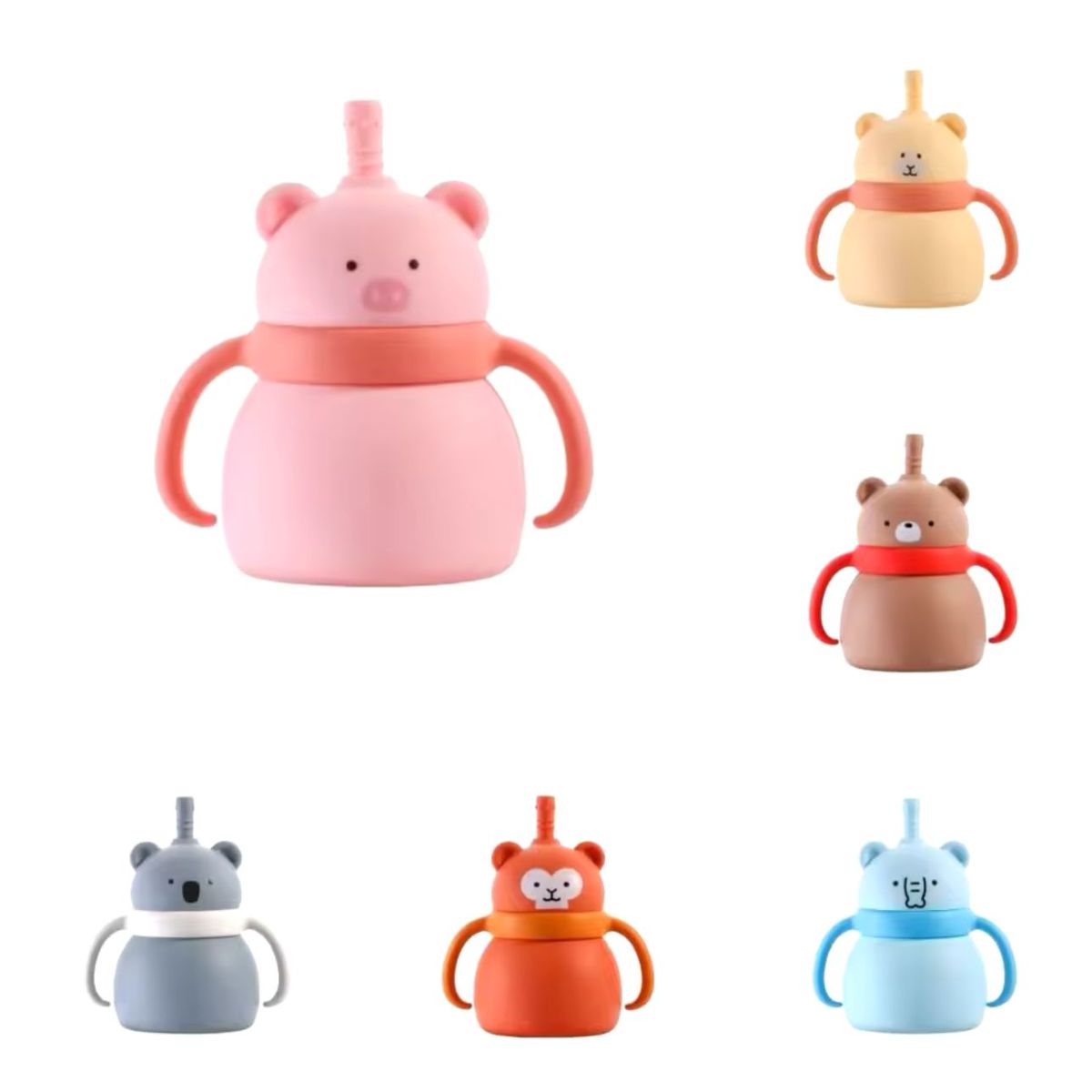 GENERICO - Vaso Animales Para Bebe Niños Entrenamiento 180ml