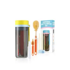 GENERICO - Set De Limpieza Cepillos Portátil Para Mamaderas Biberones