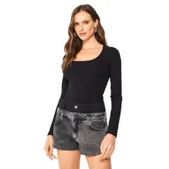 COLCCI - Blusa Slim Canelada